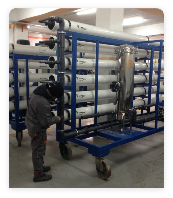 Project in Libya -Preparing Skid Mounted RO unit